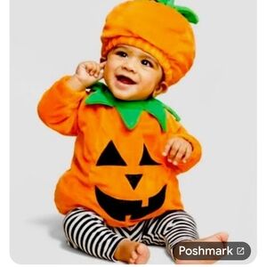 HYDE and EEK Boutique Infant PUMPKIN Plush Costume 0-6 Months